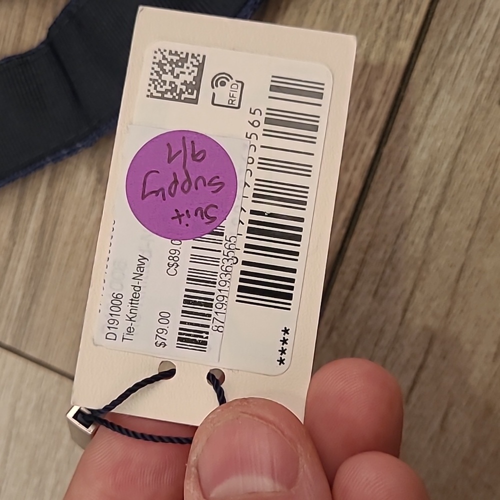 SUITSUPPLY Italy Navy Dots Pattern Knit Silk Linen Blend Mens Trunk Tie NEW - Picture 5 of 7